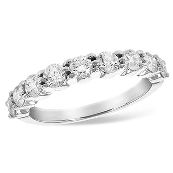 white gold anniversary band with large diamonds